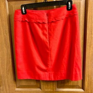 JCrew Red Skirt
